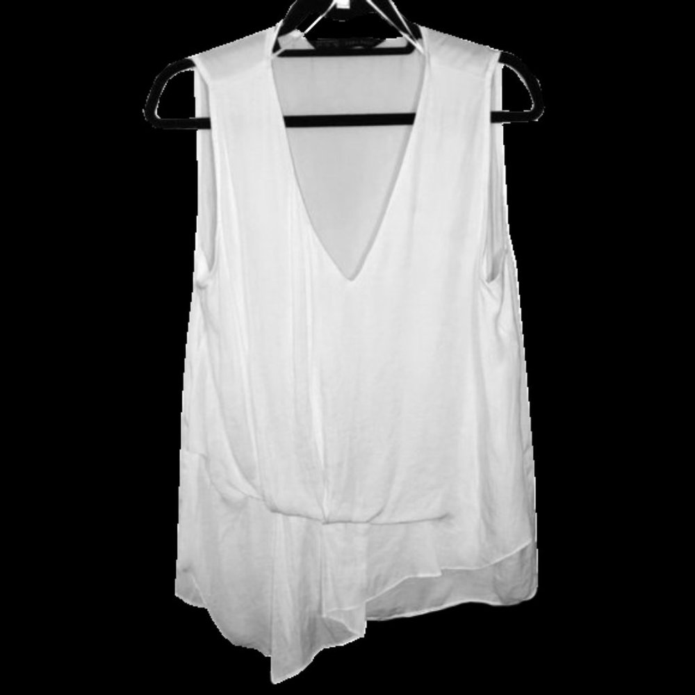 Zara Basic Collection White Blouse - L